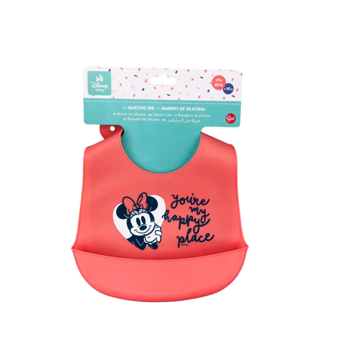 Babero De Silicón Con Bolsillo | Azul Disney - Image 2