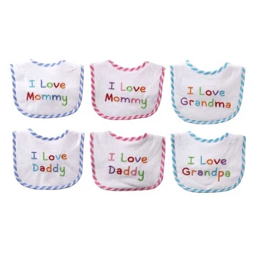 Babero I Love Set 3Pz Surt 2 Diseno