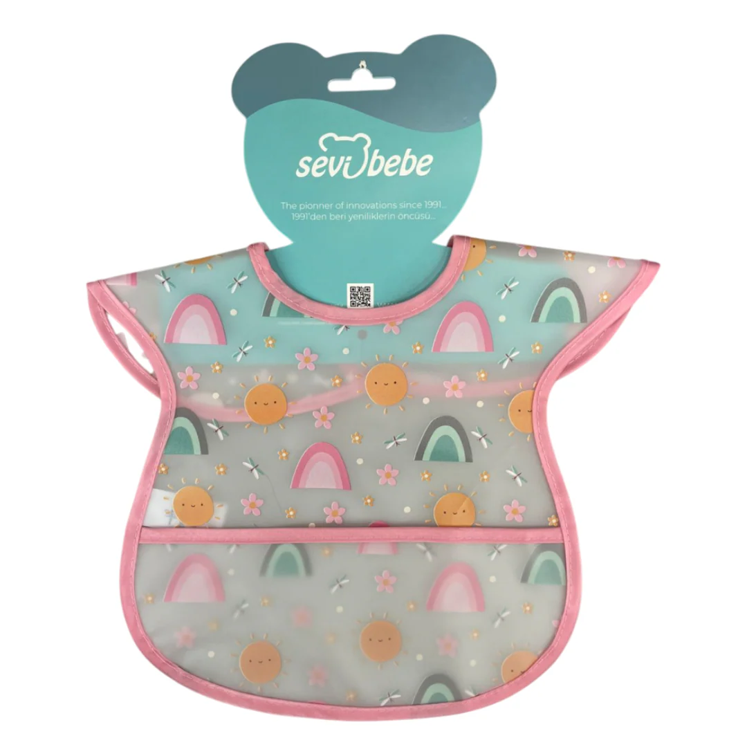 Babero de plástico diseño para niña