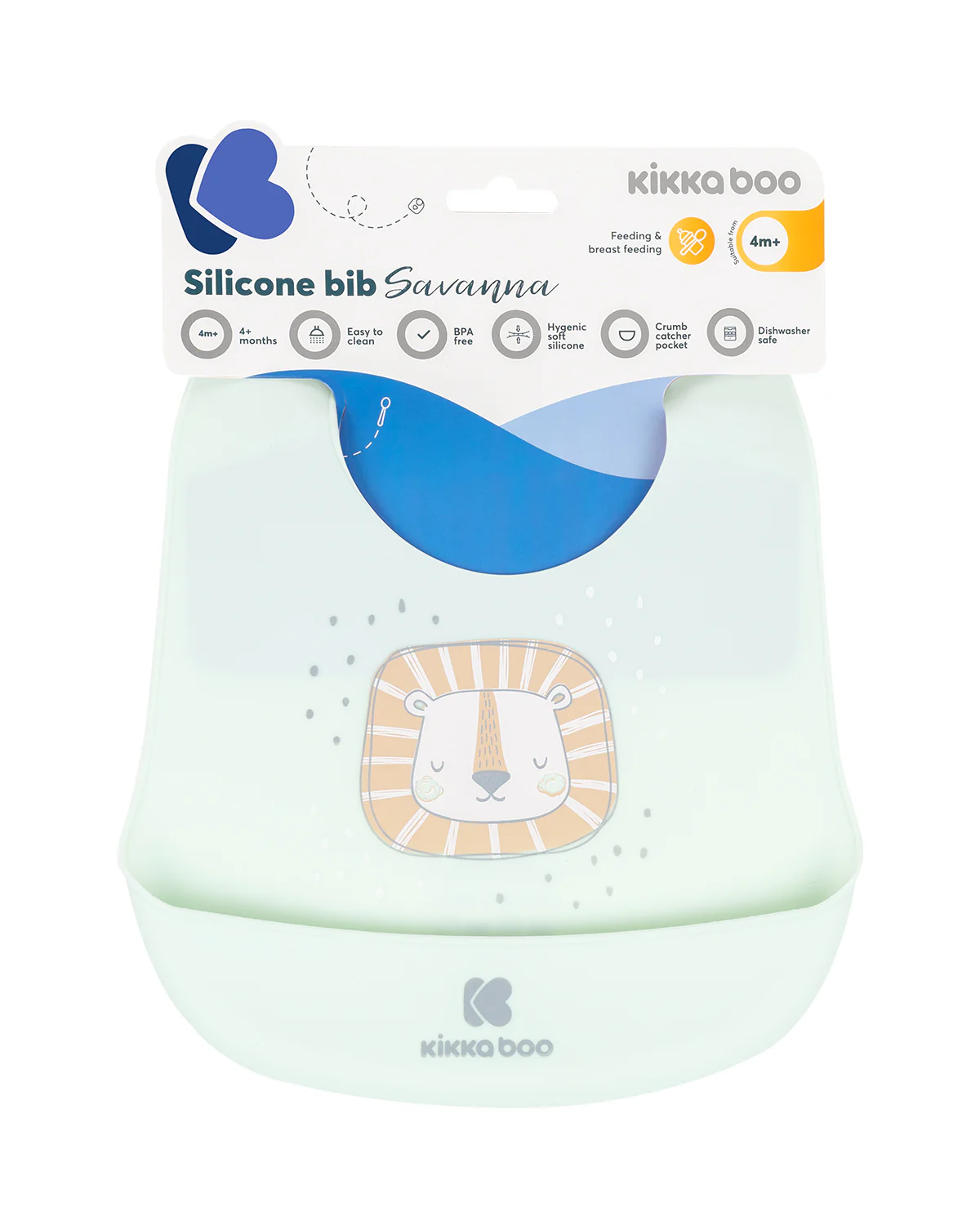 Babero Silicon Savanna Kikkaboo - Image 2