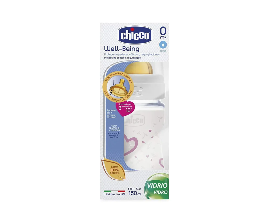 Biberón Decorado Wb Vidrio 150Ml Chicco - Image 2