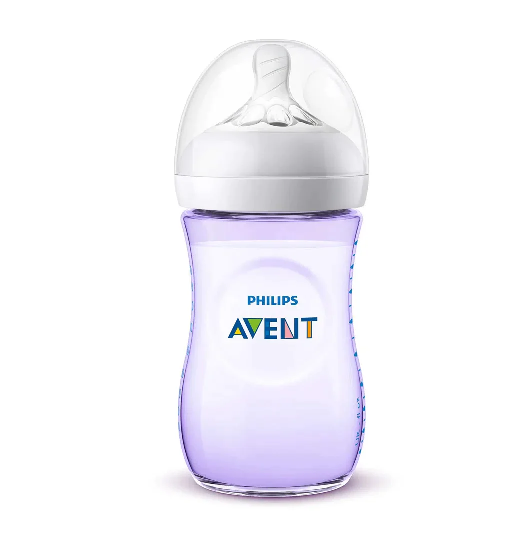 Biberón Natural Nivel2 9Oz Morado Avent