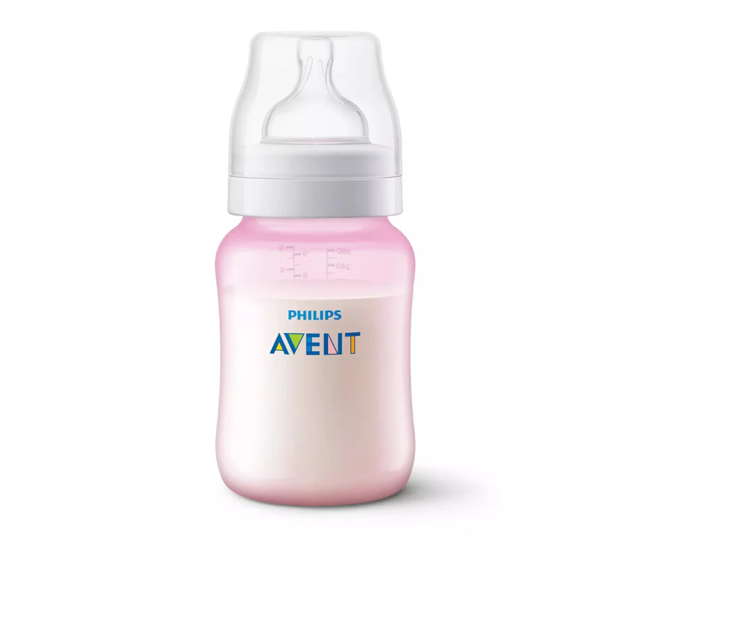 Biberón Rosado Anti-Cólicos 330Ml