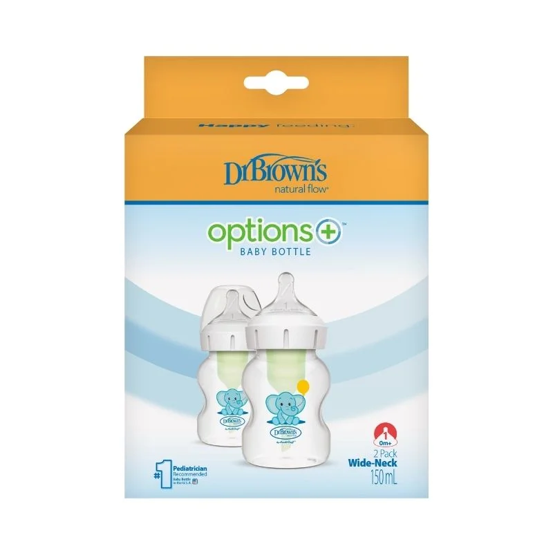 Biberones Option Boca Ancha 5oz Elephant X2 - Image 2