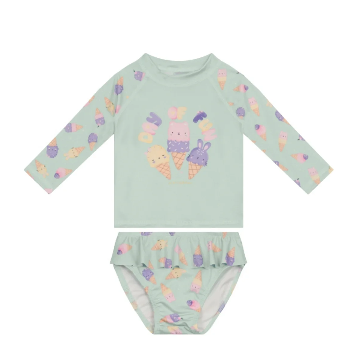 Traje de baño Blusa Y Braga Nena | Verde Brandili