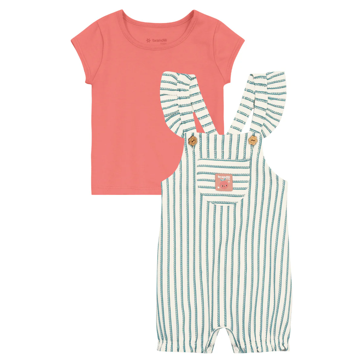 Blusa Y Jardinera Nena | Rayas Brandili - Image 2