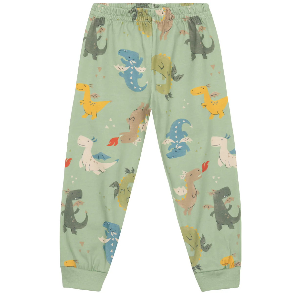 Camisesta manga larga Y Pantalón Nene | Dinosaurio Verde Brandili - Image 2