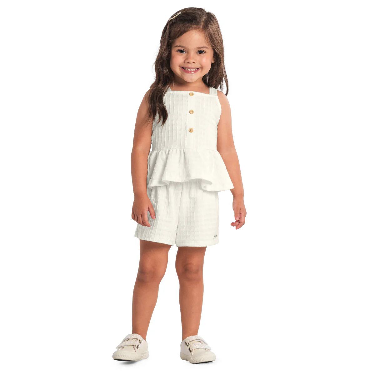 Blusa Y Shorts Nena | Blanco Brandili - Image 4