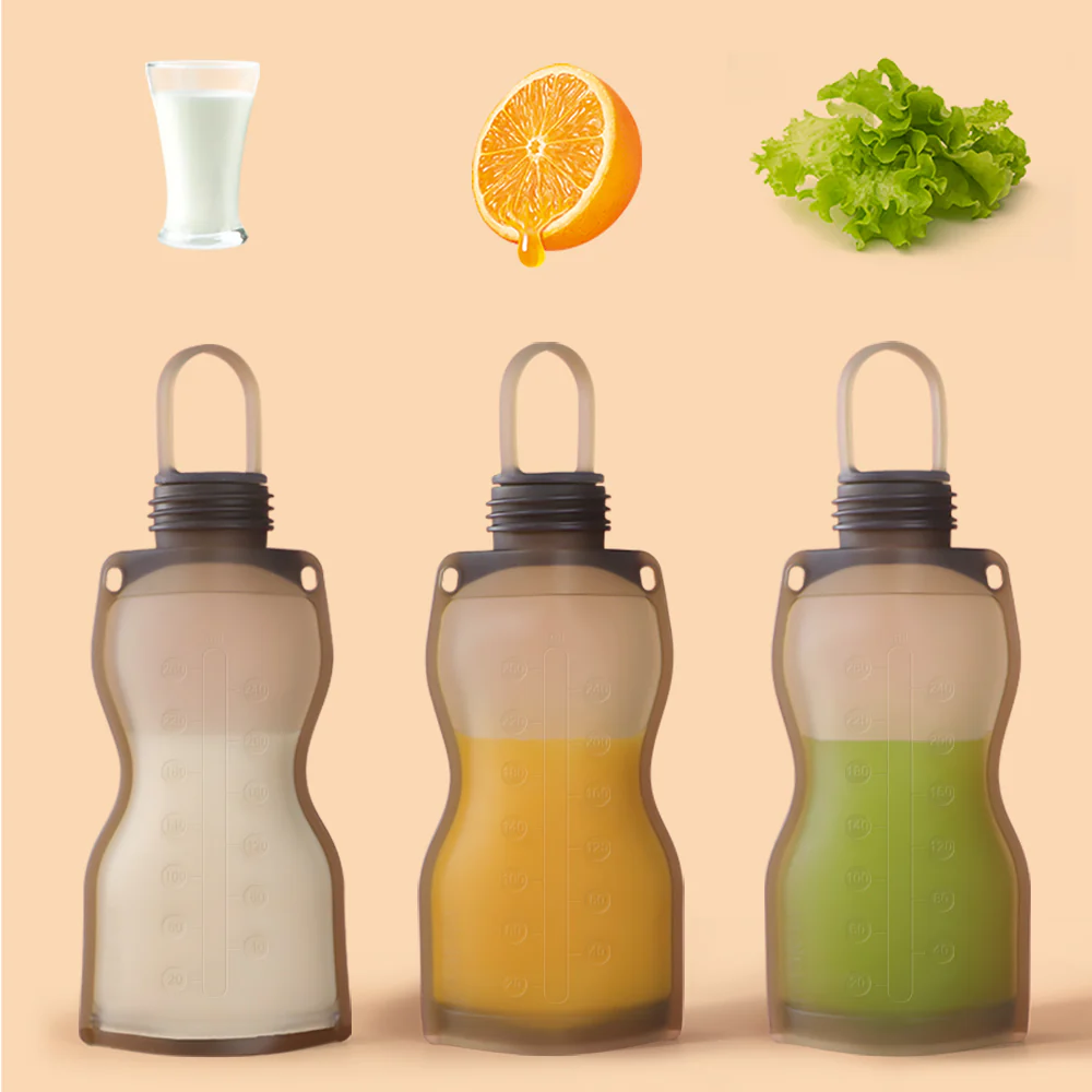 Bolsa de Silicona Para Almacenar Leche (9 oz/260 ml) - Image 4
