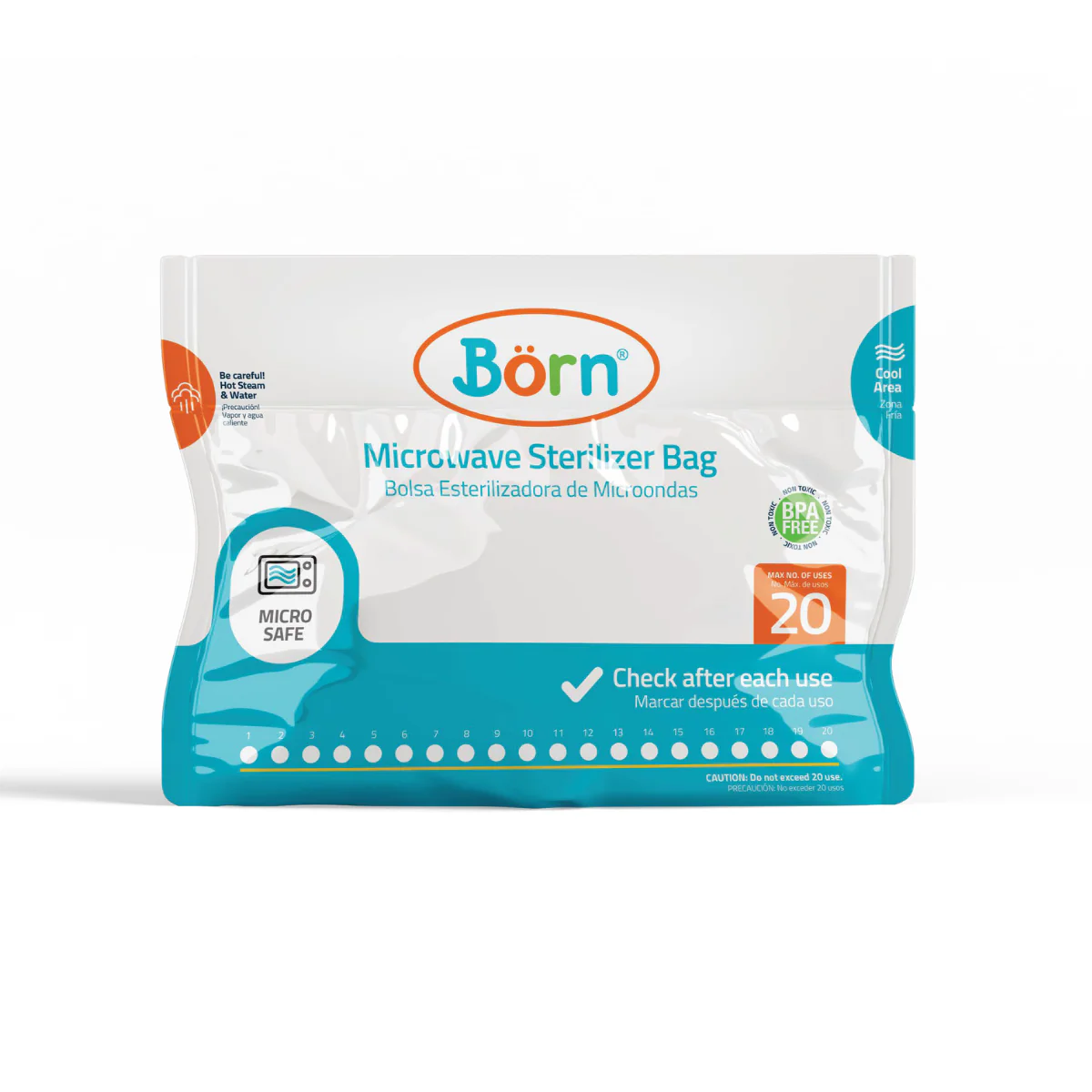 Börn Bolsas Reutilizables Esterilización Para Microondas
