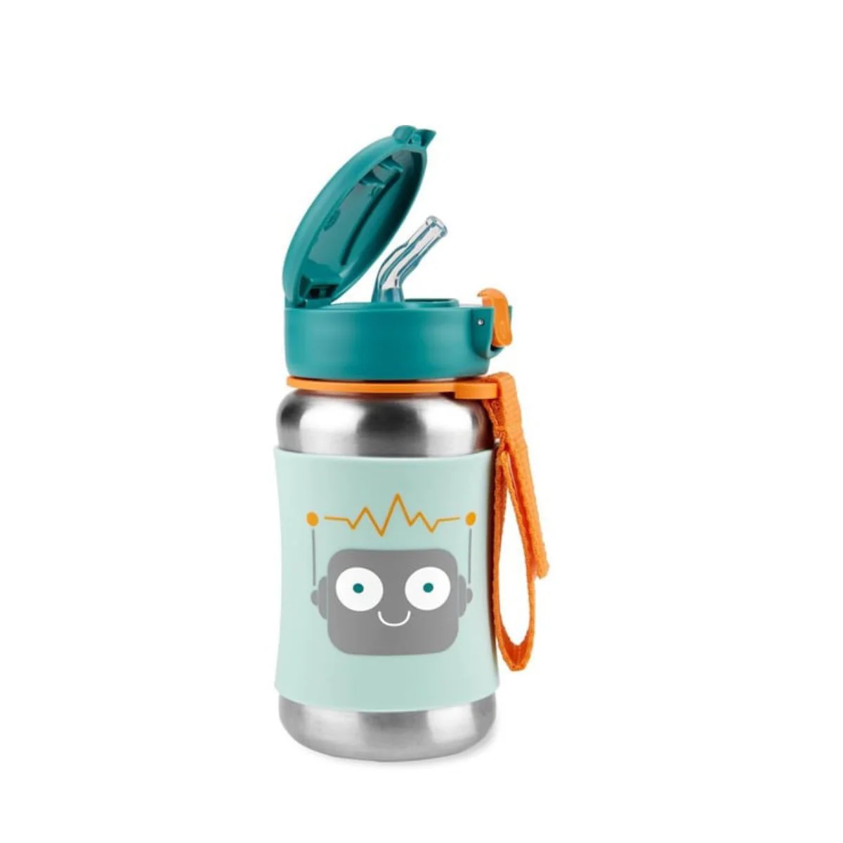 Botella de Acero Con Sorbete | Robot Skip Hop - Image 2