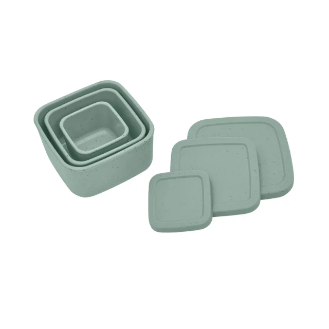 Cajas Silicon Platinum Para Guardar Comida 3Pcs | Menta - Kikkaboo - Image 2