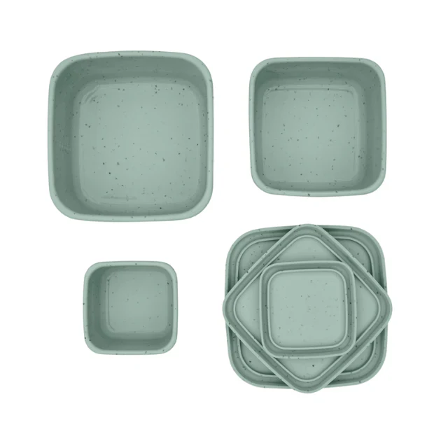 Cajas Silicon Platinum Para Guardar Comida 3Pcs | Menta - Kikkaboo - Image 3