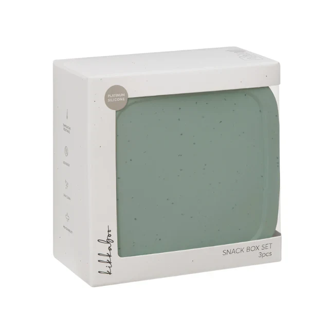 Cajas Silicon Platinum Para Guardar Comida 3Pcs | Menta - Kikkaboo - Image 4