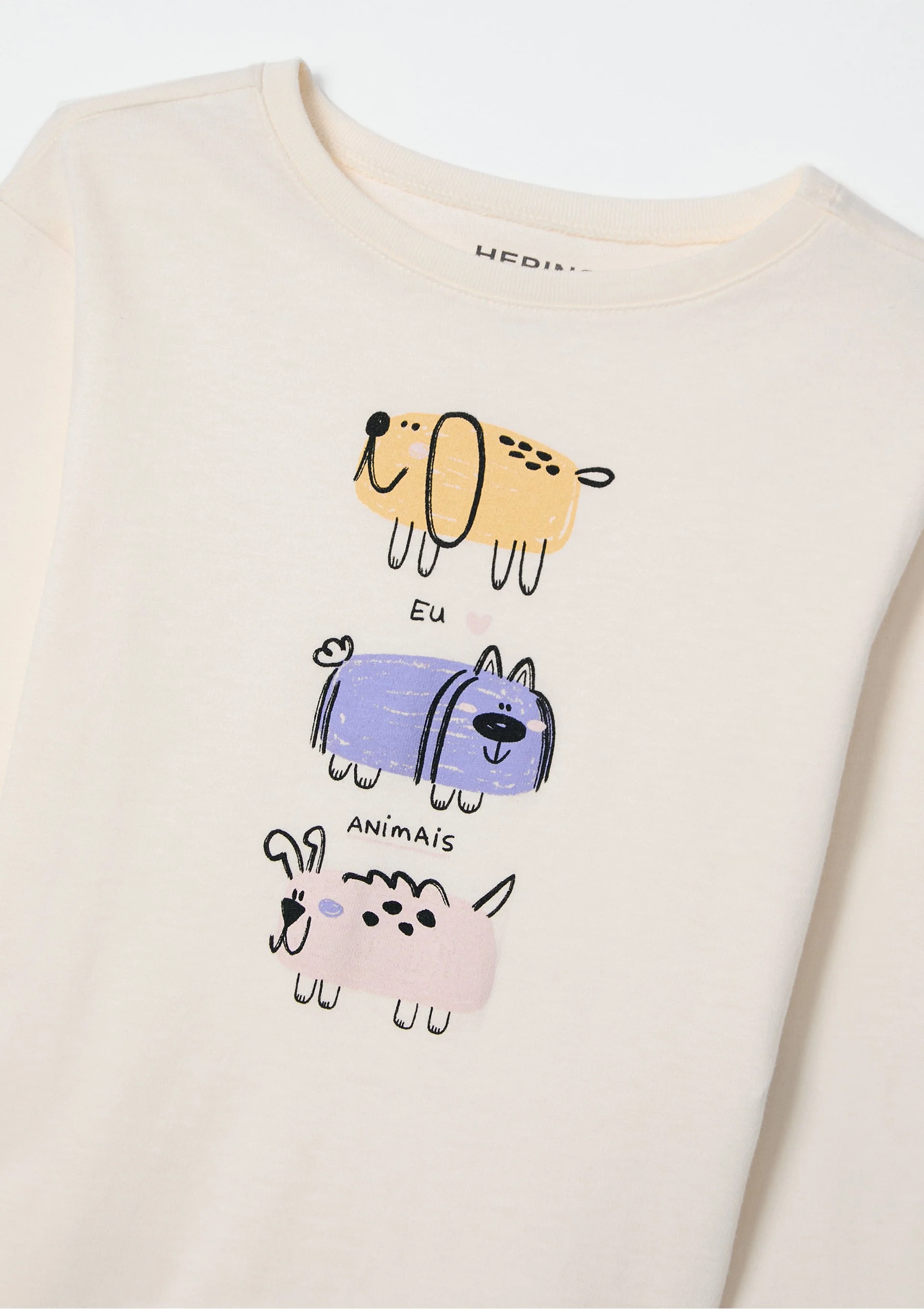 Camiseta blanca manga larga niña - Image 2