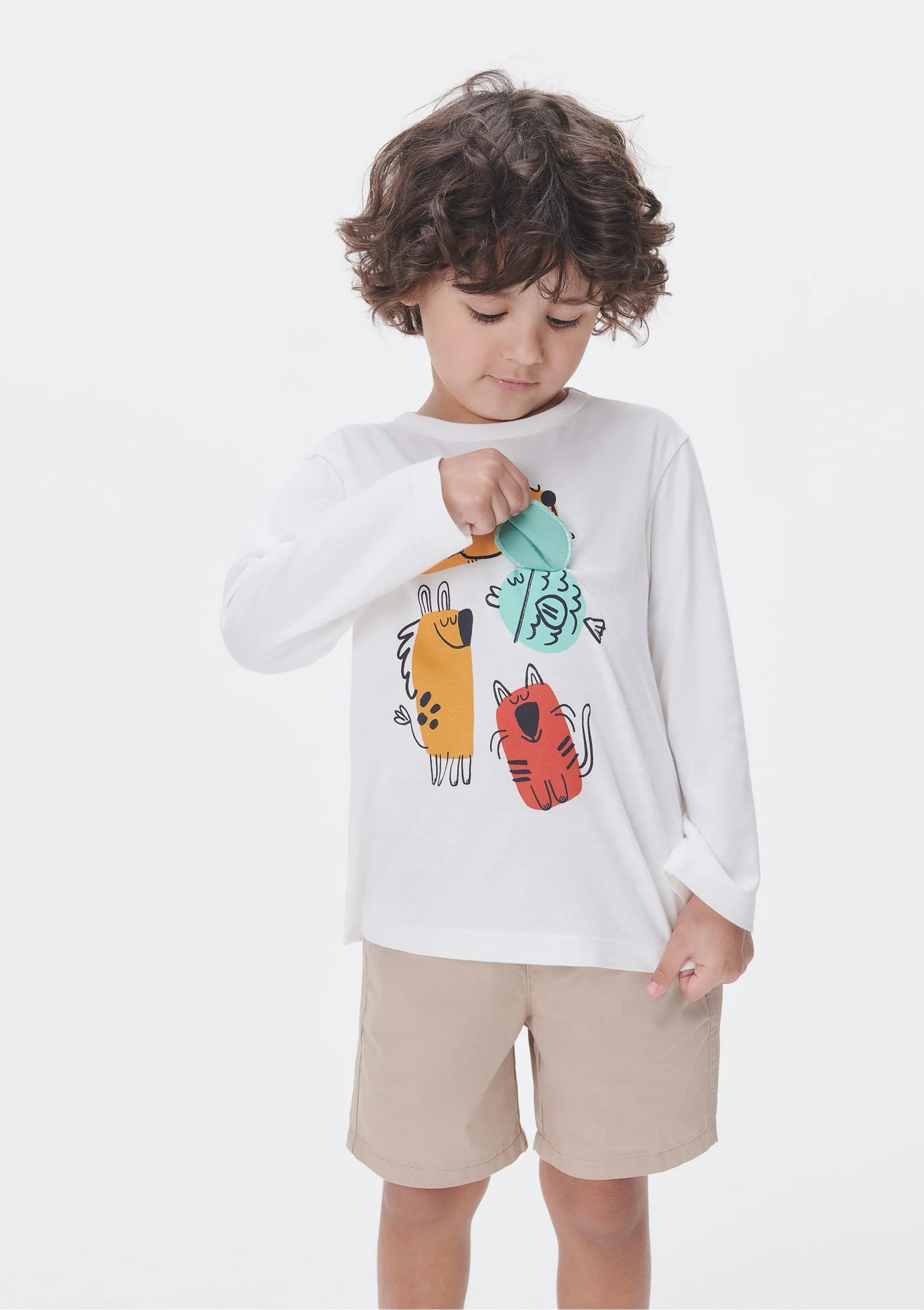 Camiseta manga larga blanca