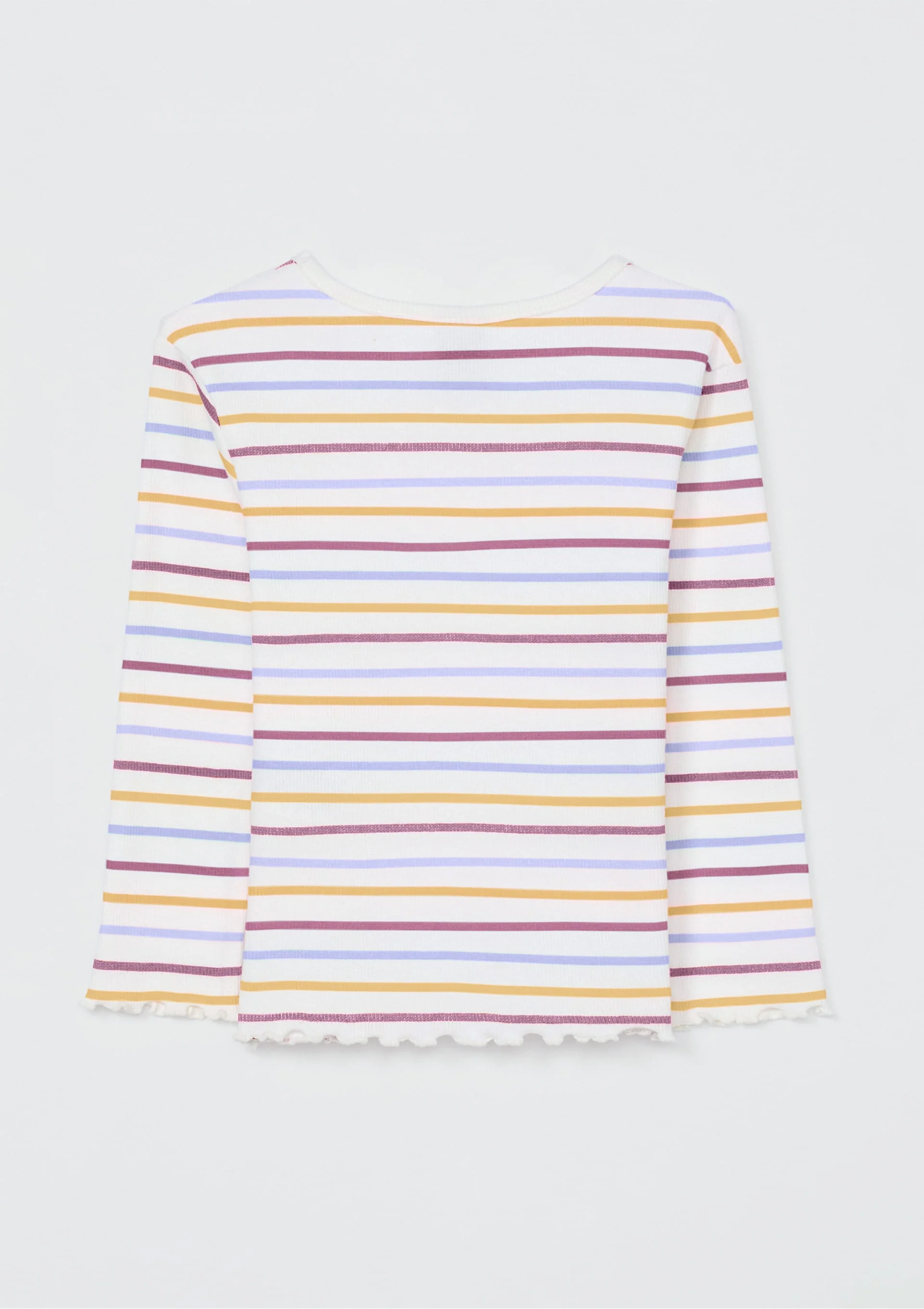 Camiseta multicolor manga larga