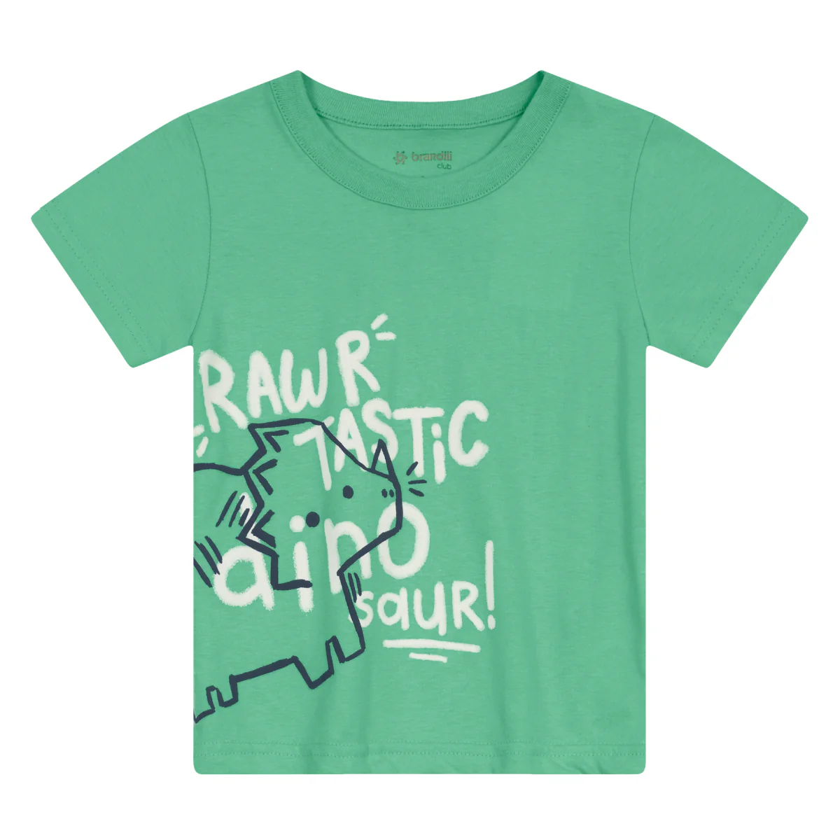 Camiseta Y Bermuda Nene Rawr | Verde Brandili - Image 3