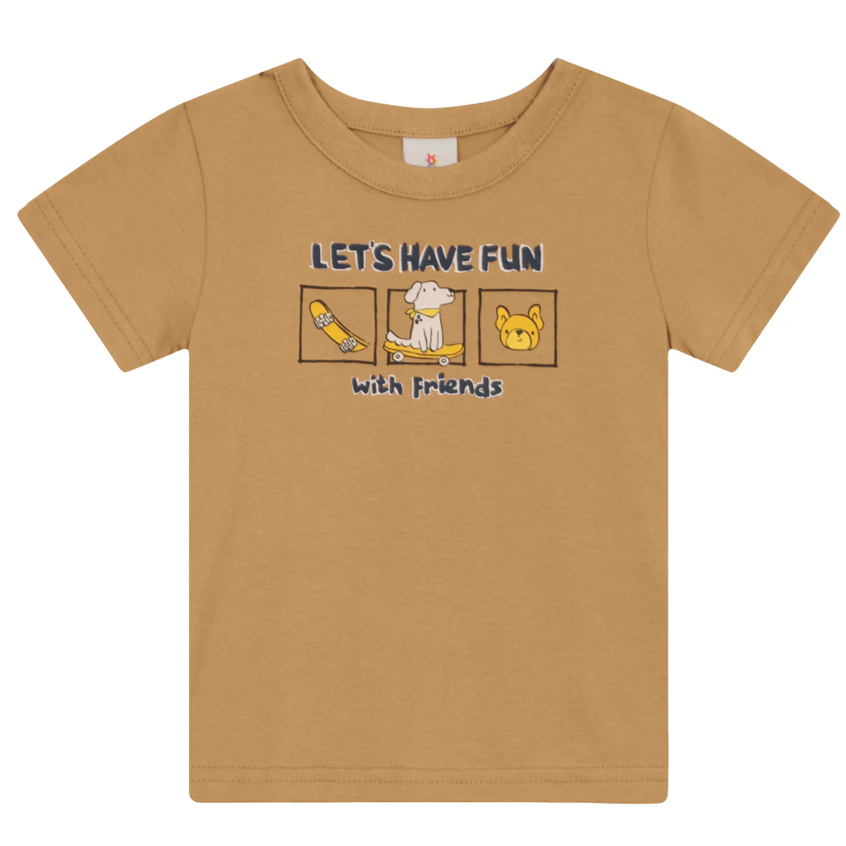 Camiseta Y Bermuda Nene Friends | Beige Brandili - Image 4