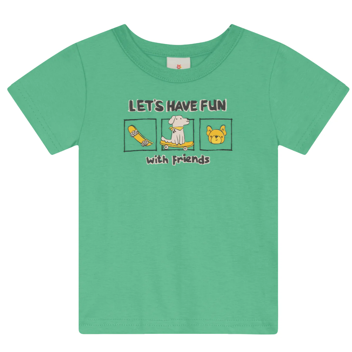 Camiseta Y Bermuda Nene Friends | Verde Brandili - Image 3