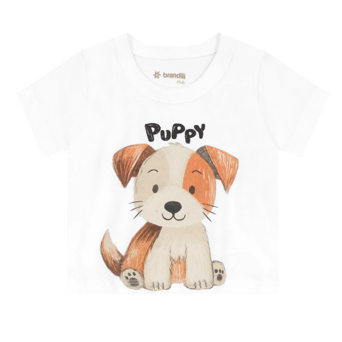 Camiseta Y Bermuda Nene Puppy | Blanco Brandili - Image 3