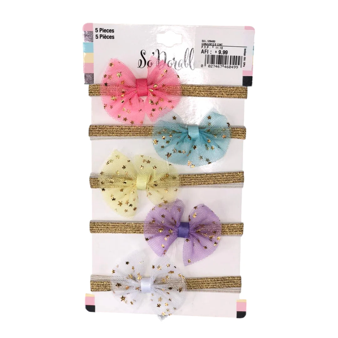Cintillos de colores x5