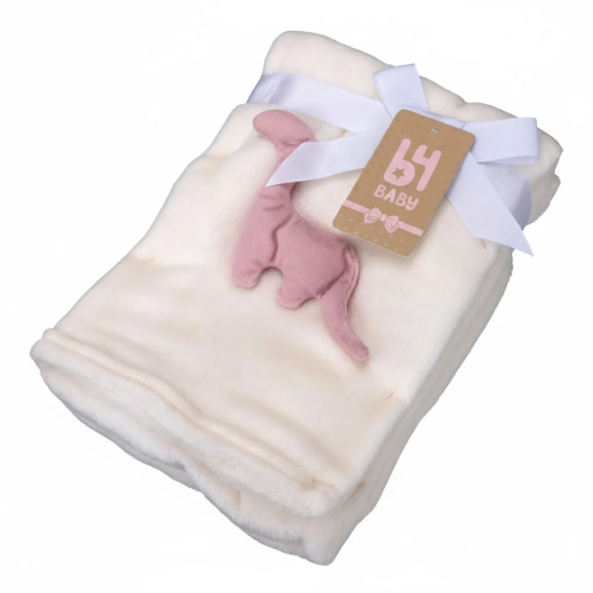 Cobija Con Diseño Dinosaurio B4 Baby | Blanco - Image 2