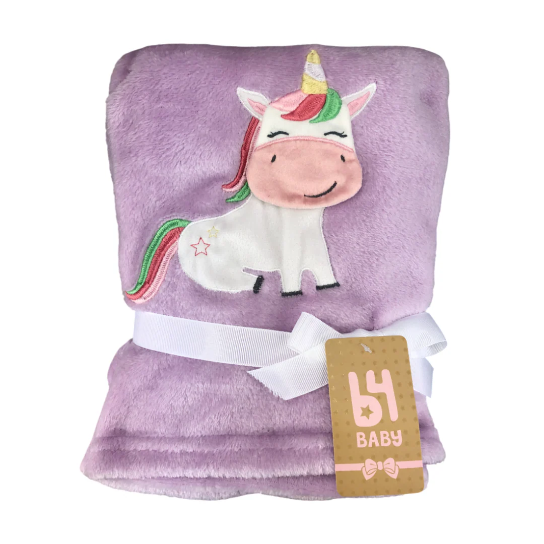 Cobija Con Relieve | Unicornio B4 Baby