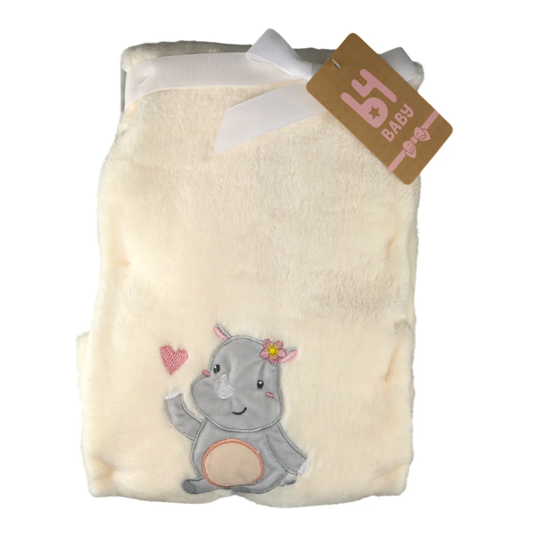 Cobija Con Tierno Diseño | Rinoceronte B4 Baby