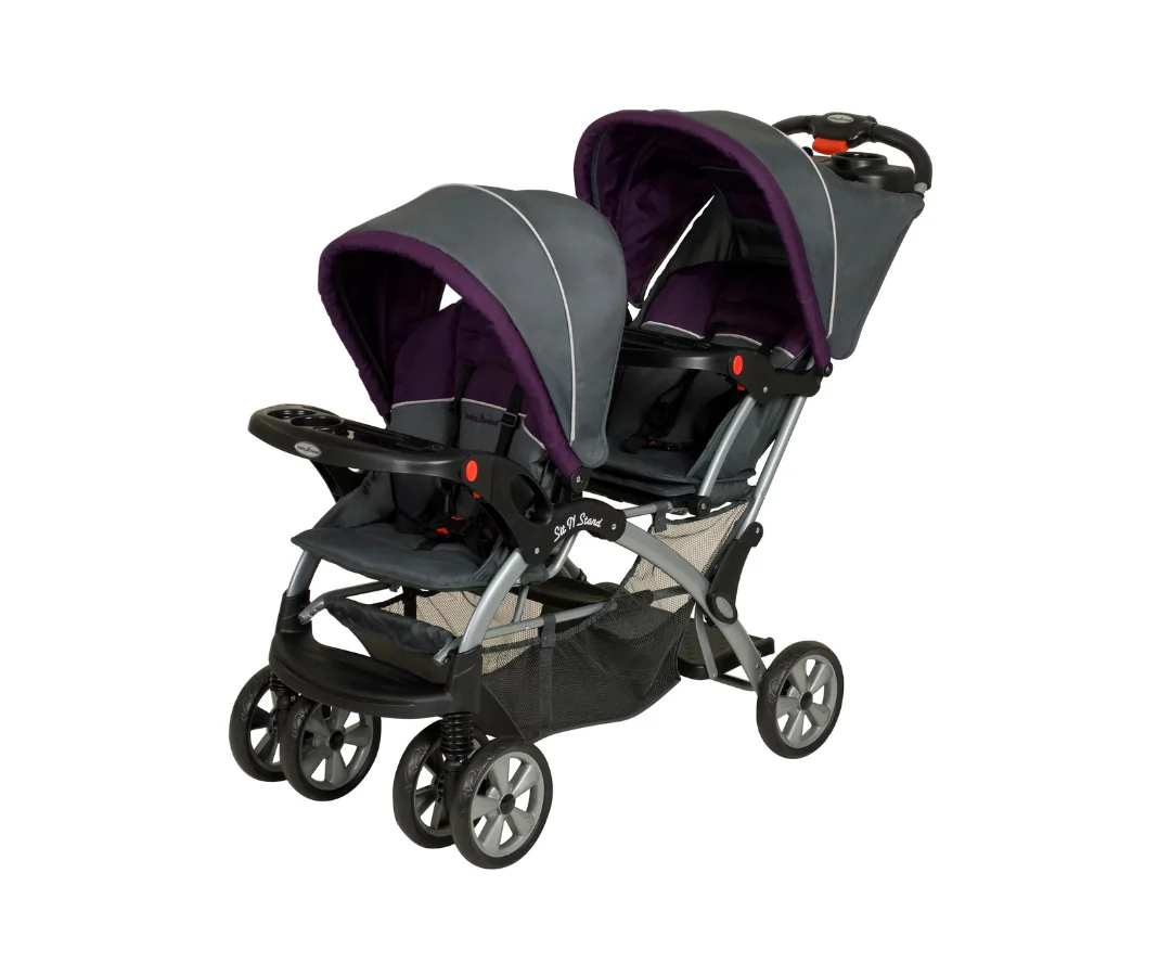 Coche doble asiento stand millennium orange