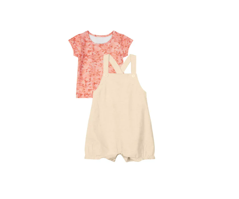 Conjunto Para Nenas Blusa a Y Jardinera Mundi