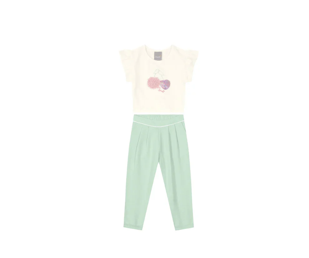 Conjunto Para Nenas Blusa Y Pantalón Mundi