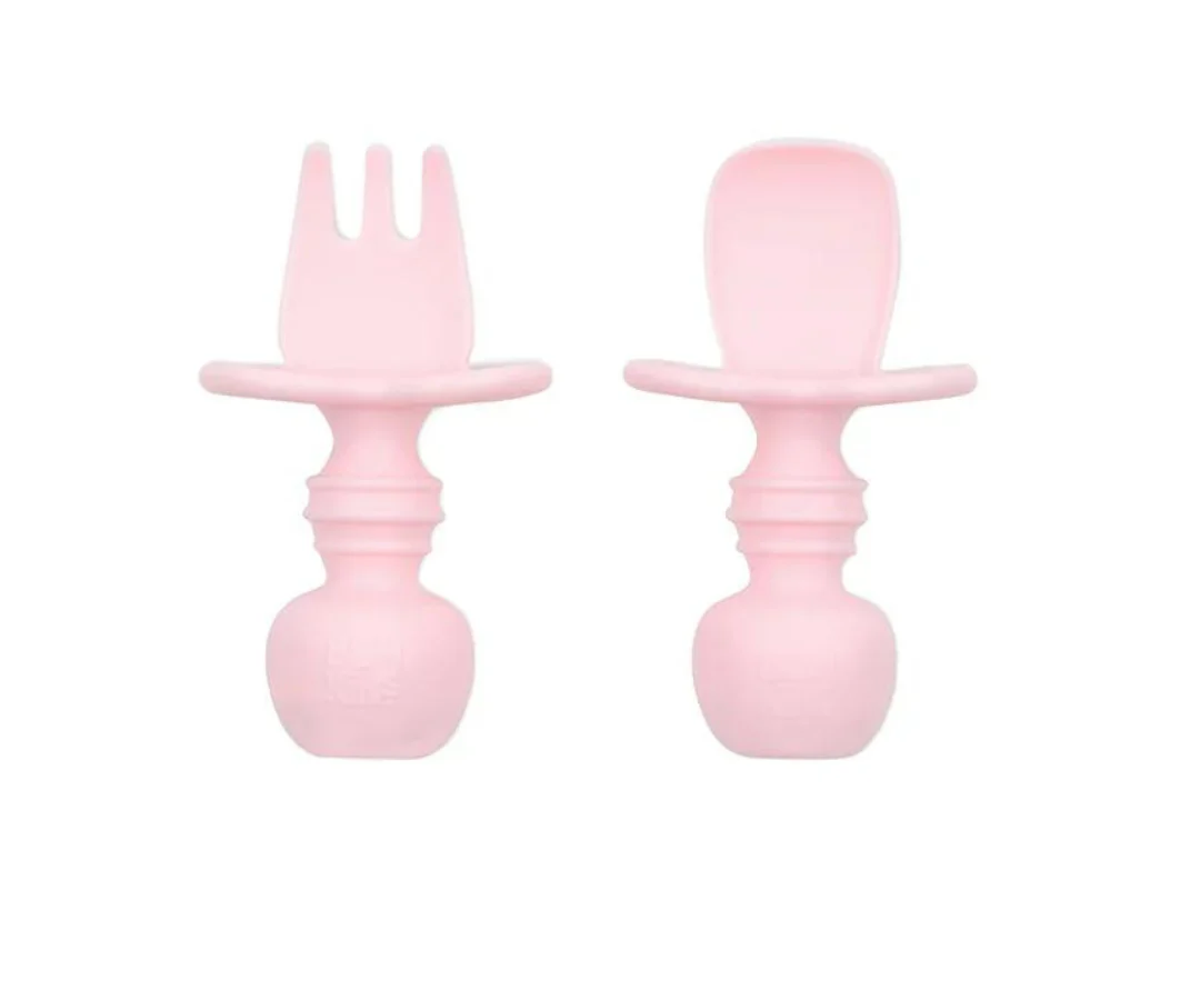 Cubiertos Silicona Con Tope Pink Bumkins - Image 3