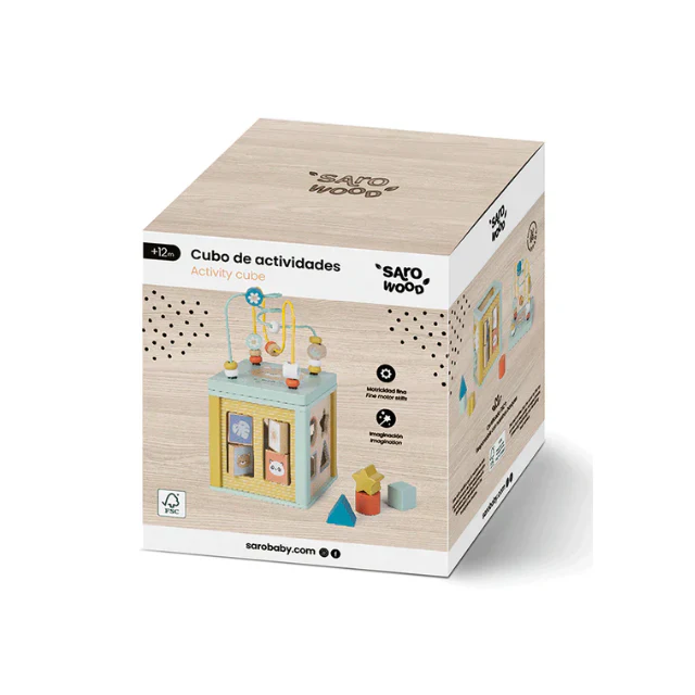 Cubo de Actividad Madera - Saro - Image 5