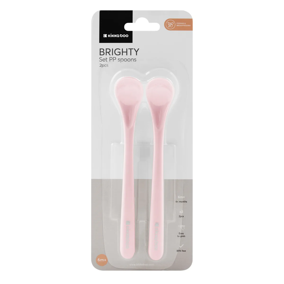 Cucharas Bright X2 | Rosado - Kikkaboo - Image 2
