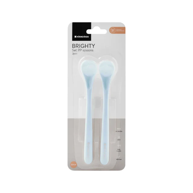 Cucharas Brihgt X2 | Azul- Kikkaboo - Image 4