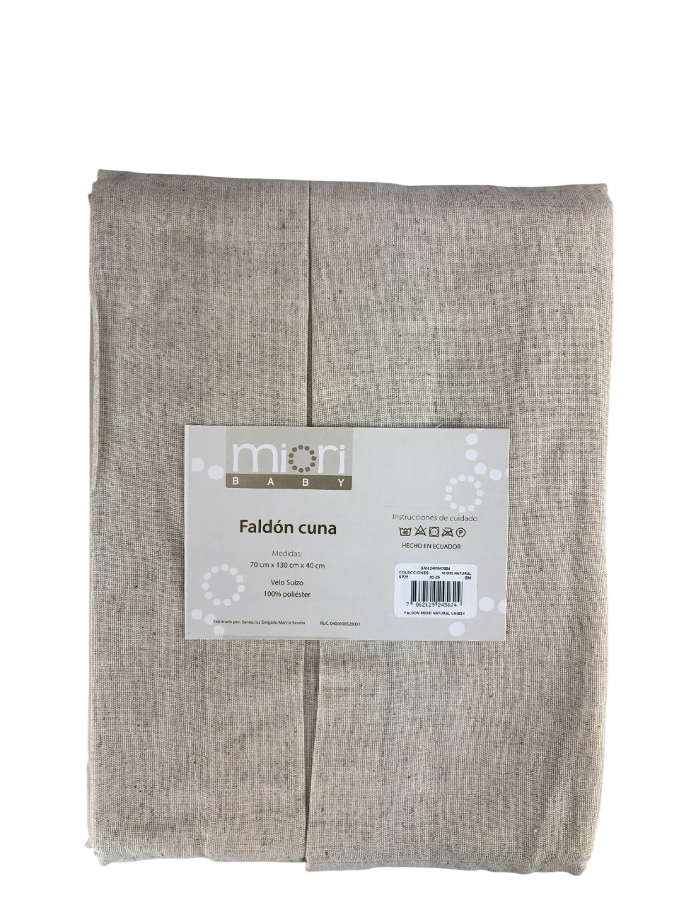 Faldón cuna unisex