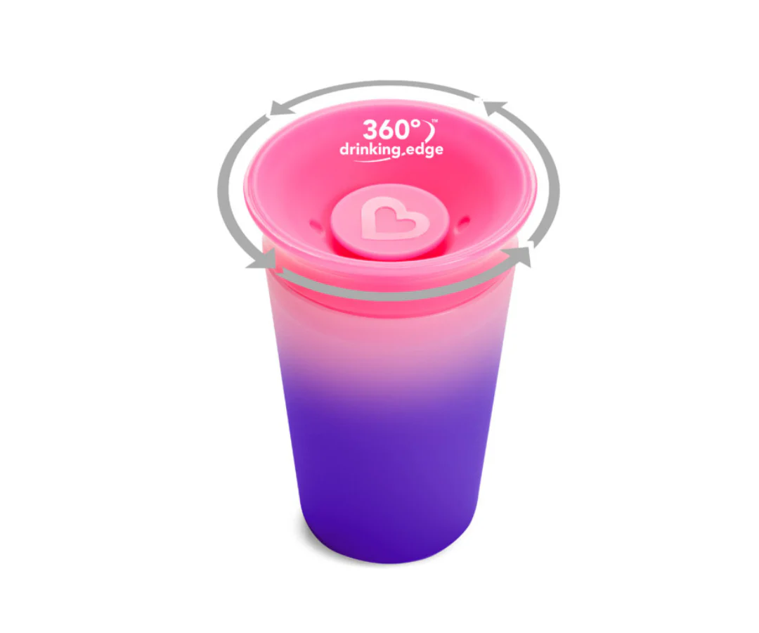 MIRACLE 360 TAZA CAMBIA DE COLOR SIPPY 9 OZ- ROSA MUNCHKIN - Image 4