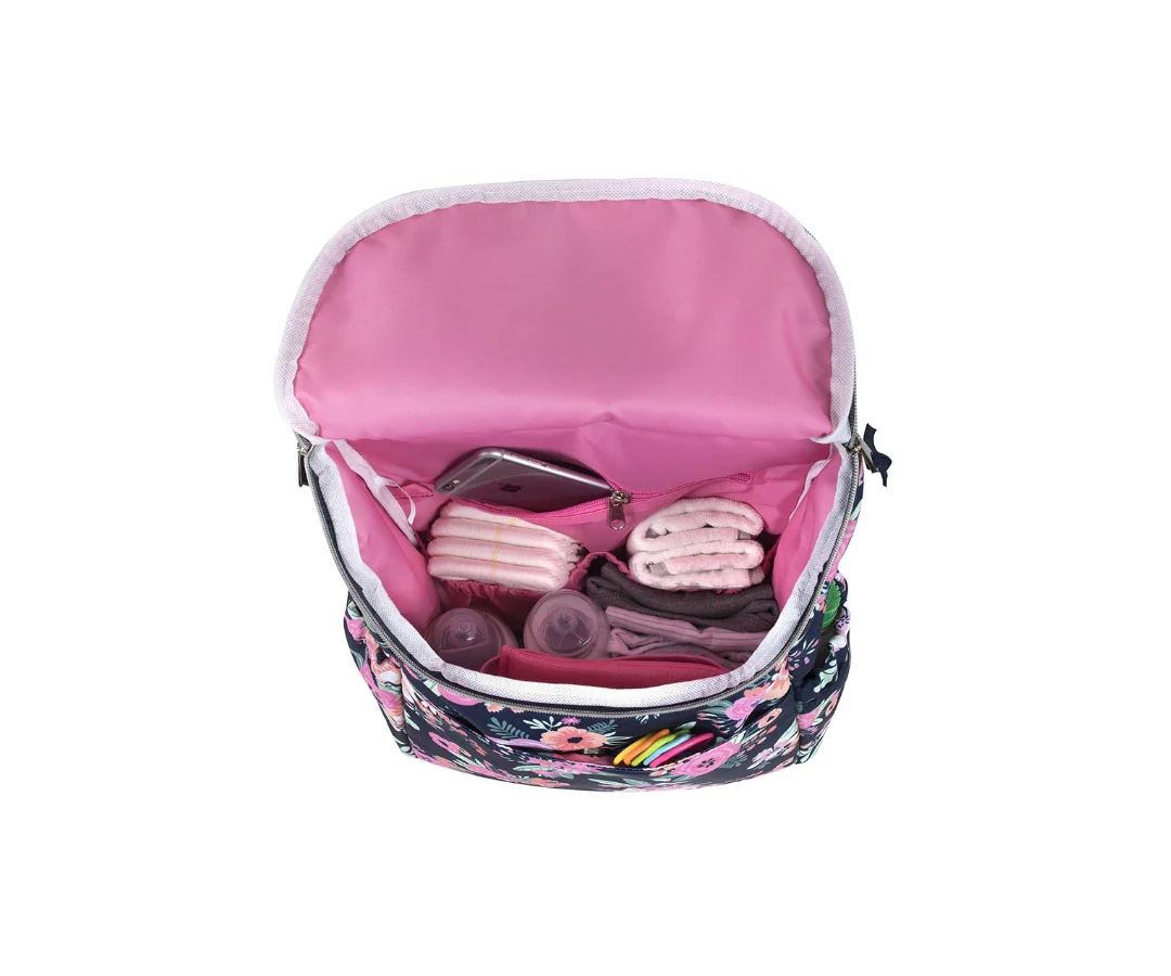 Mochila Pañalera Flores - Image 3