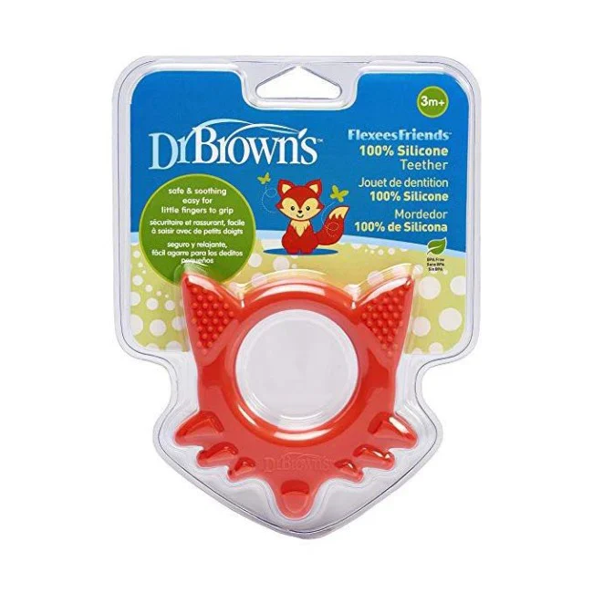 Mordedor Flexees Zorro Rojo Dr Brown'S