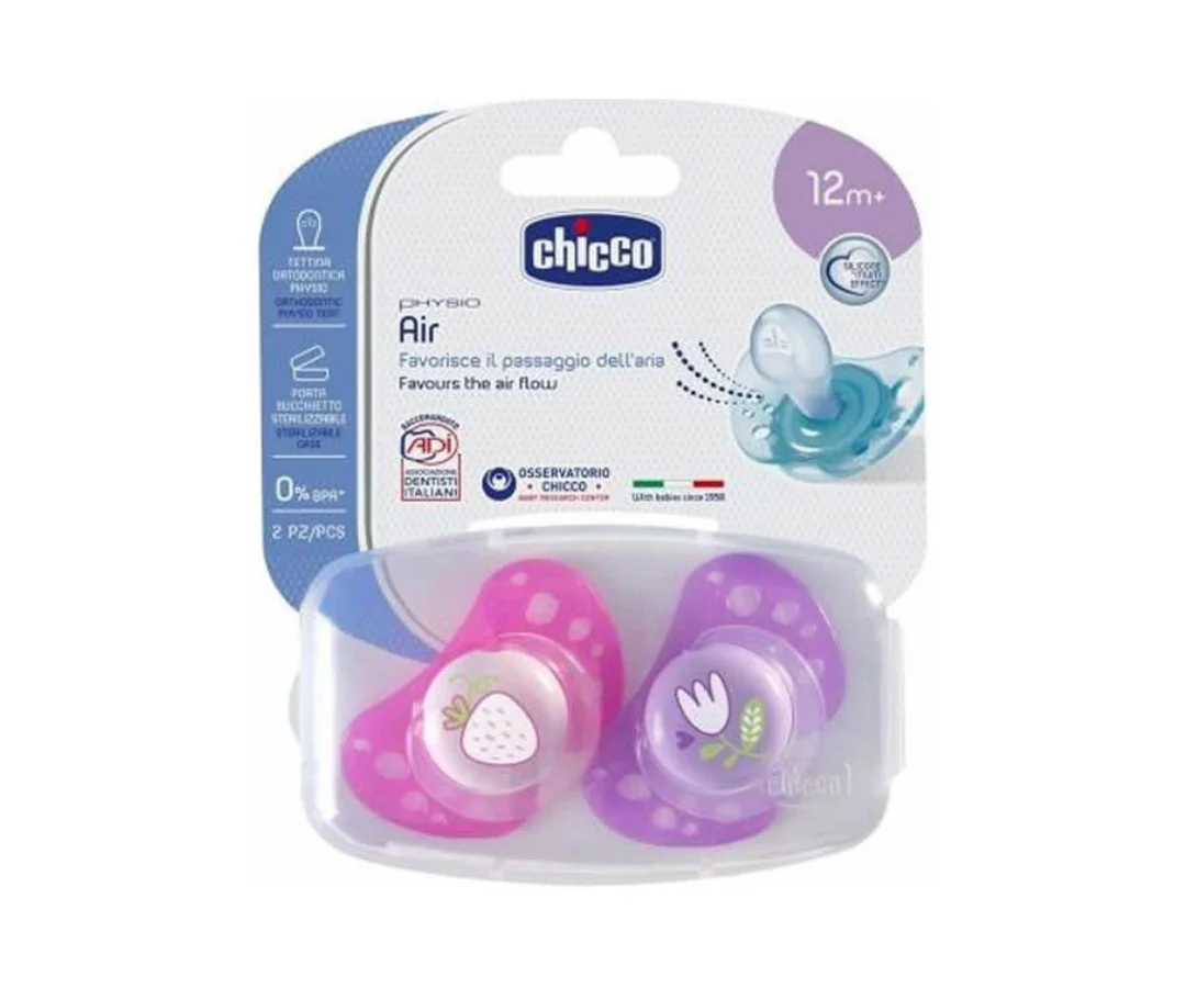 Pacificador Air Pink 12M X2 Chicco - Image 4