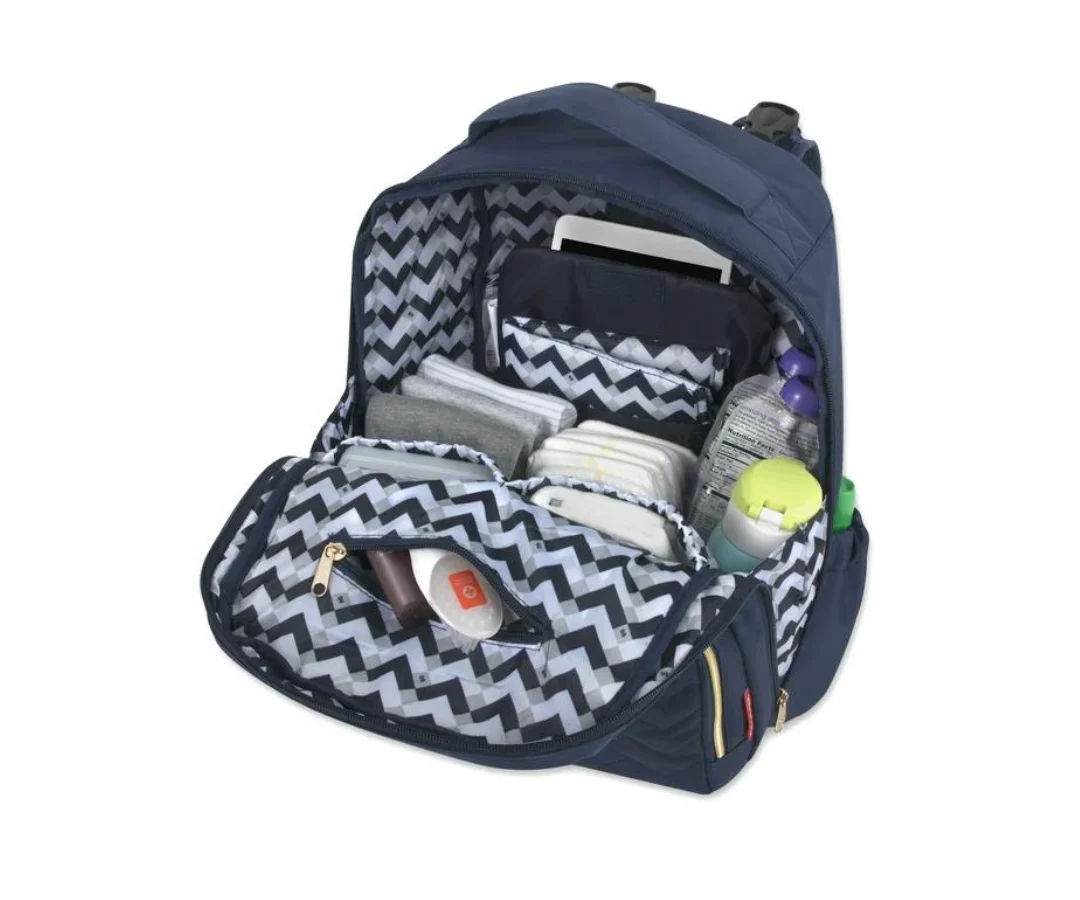 Pañalera Morgan Navy Quilted Fisher Price - Image 3