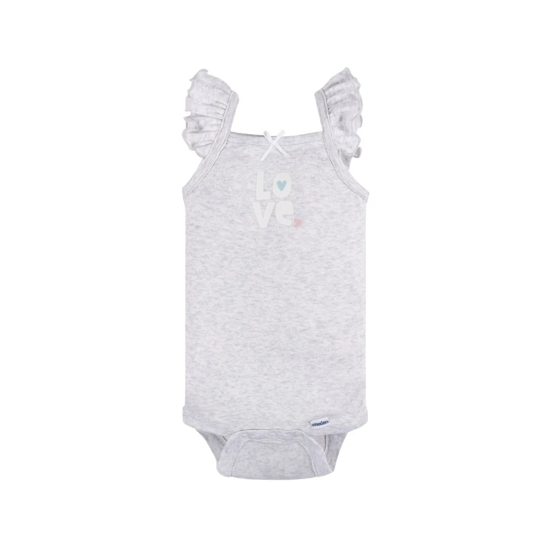 Paquete de 4 bodys Onesies® nena sin mangas - Image 5