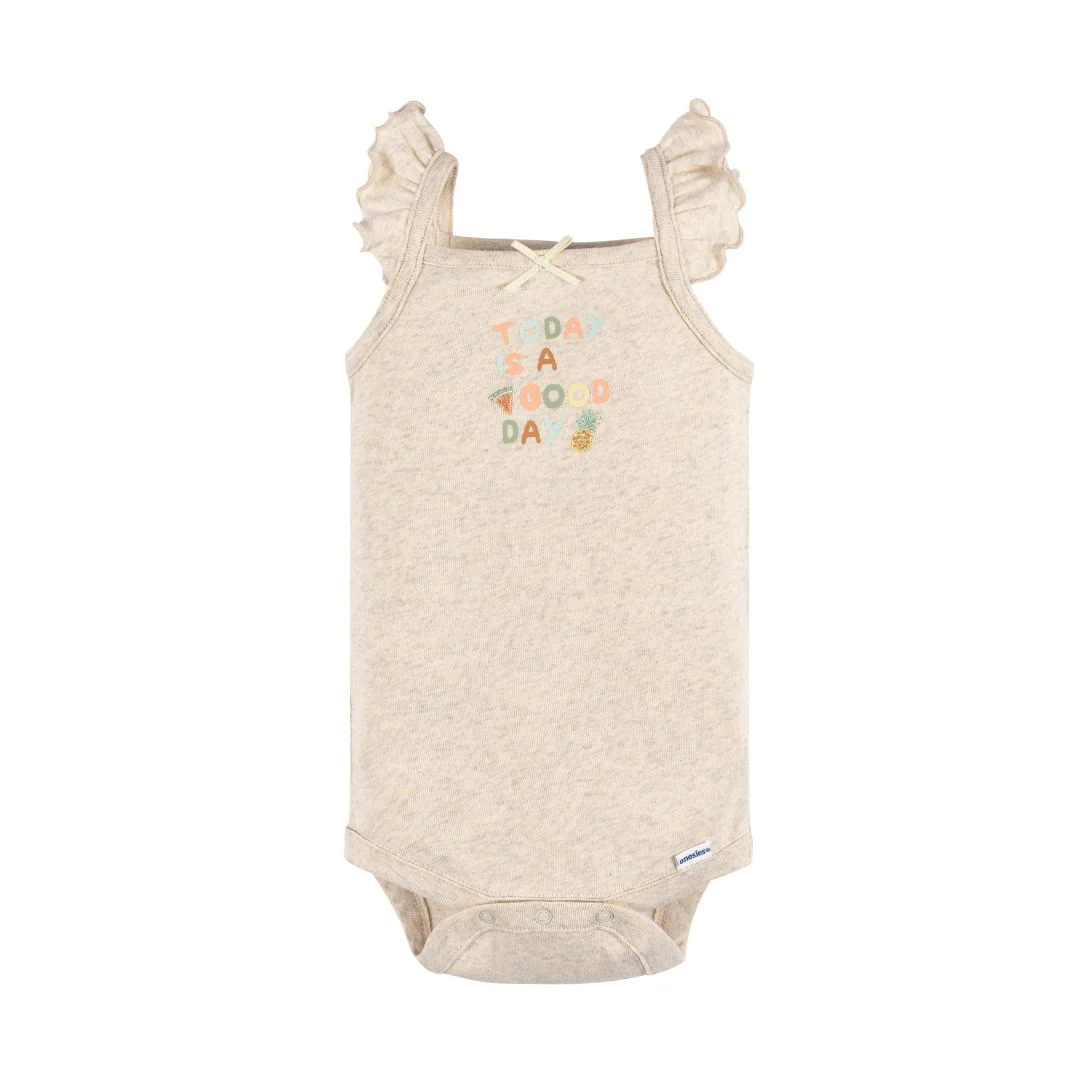 Paquete de 4 bodys Onesies® nena sin mangas - Image 5