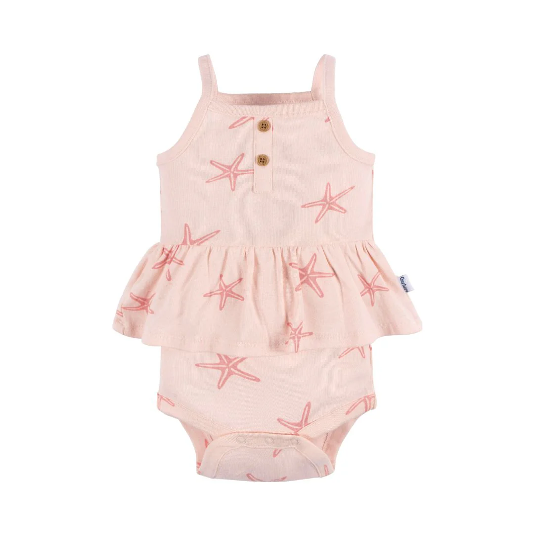 Paquete de 4 bodys Onesies® nena sin mangas - Image 5