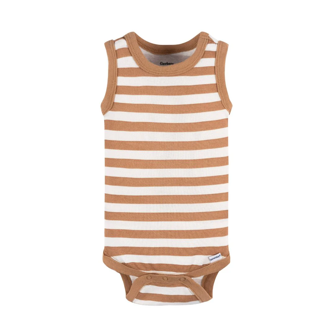 Paquete de 4 bodys Onesies® sin mangas - Image 4