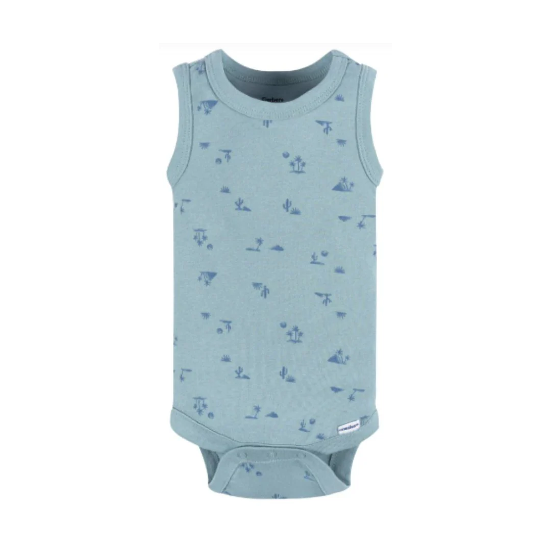 Paquete de 4 bodys Onesies® sin mangas - Image 3