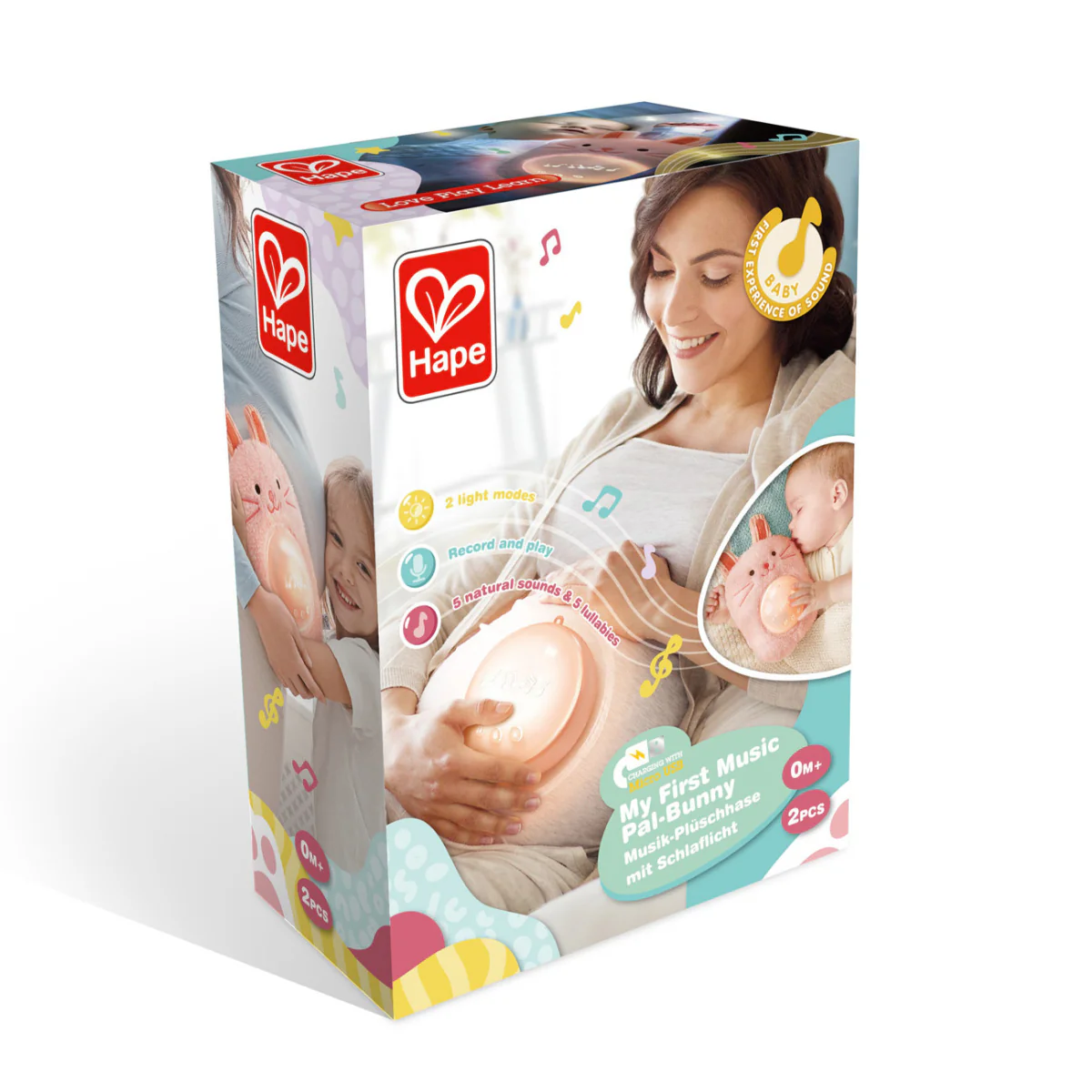 Peluche Musical Huggy Hape | Rosa - Image 2