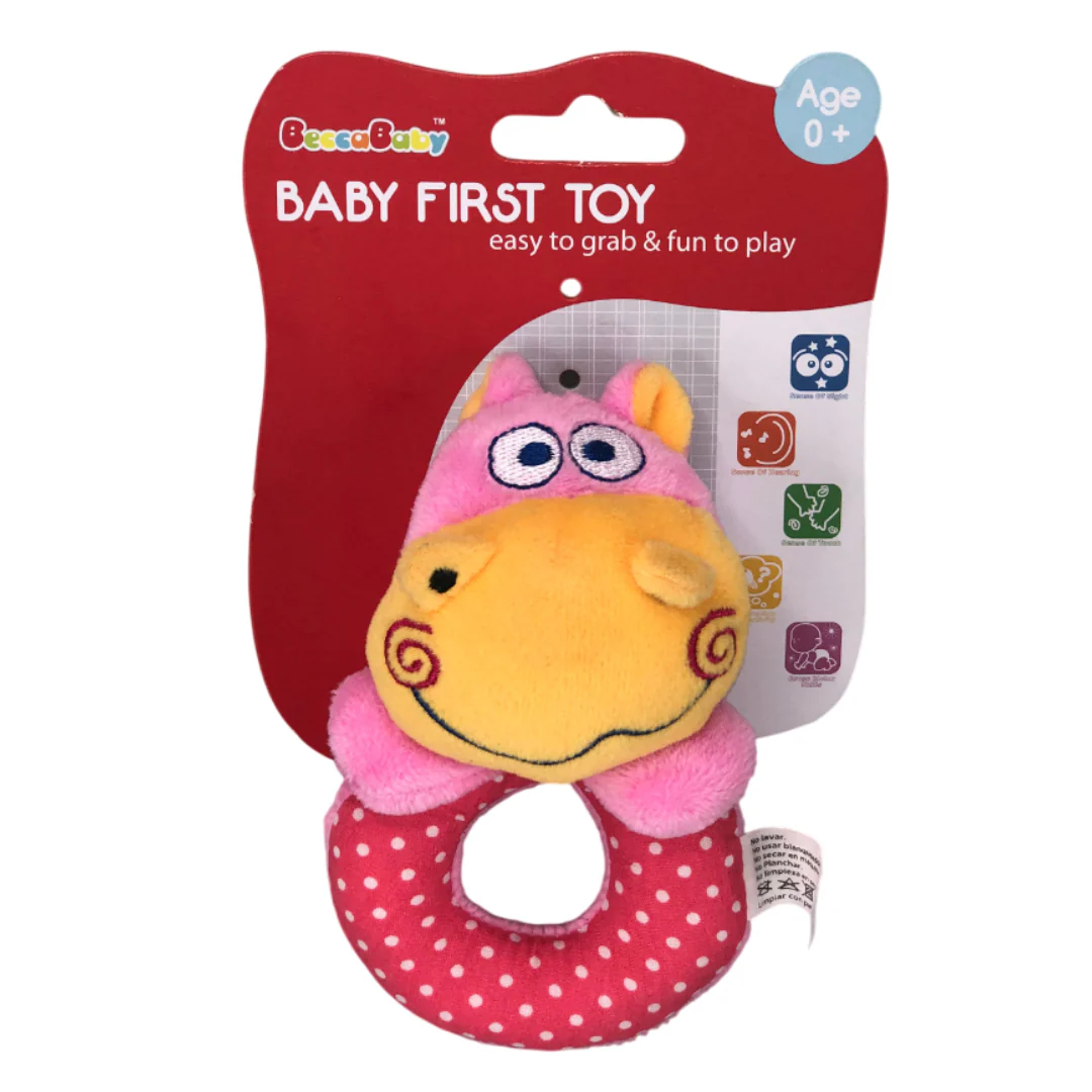 Sonajero De Peluche | Hipopótamo B4 Baby