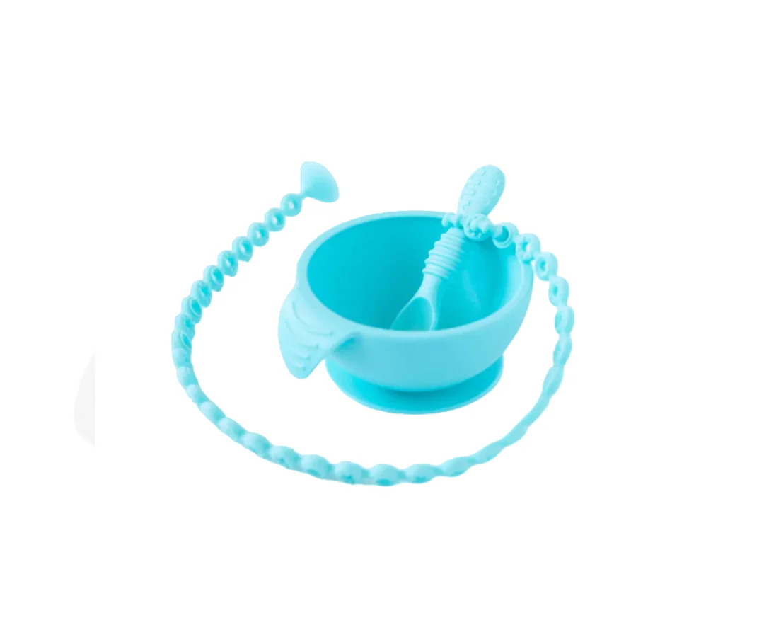 Plato Con Cuchara Blue Bumkins - Image 3